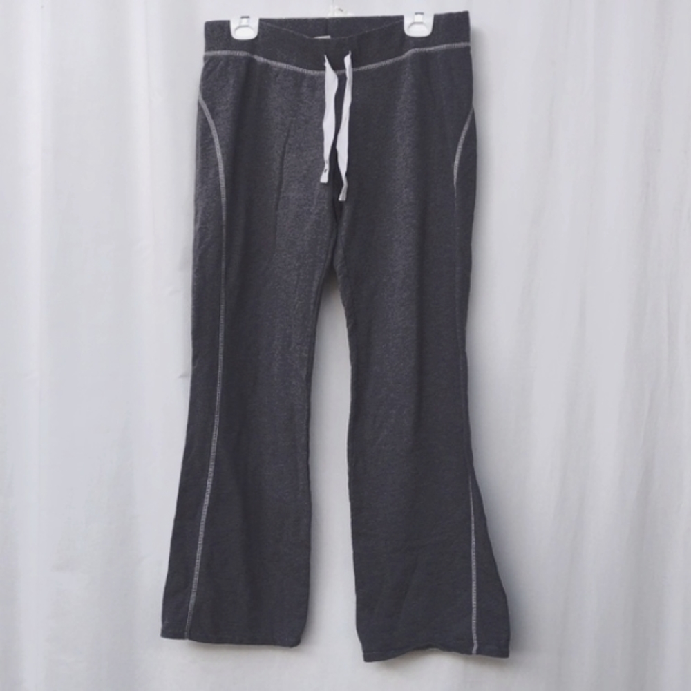 Converse One Star Gray Straight Leg Athleisure Pants Women's Medium